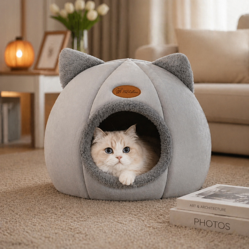 SnuggleNest™ Calming Pet Cave Bed