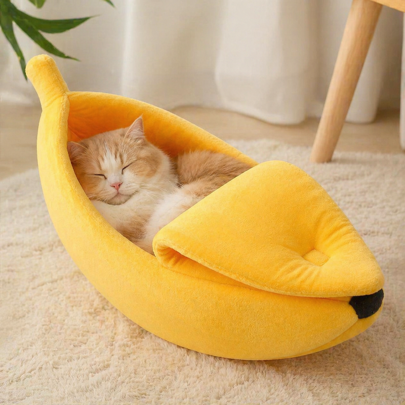 Banana Cat Bed