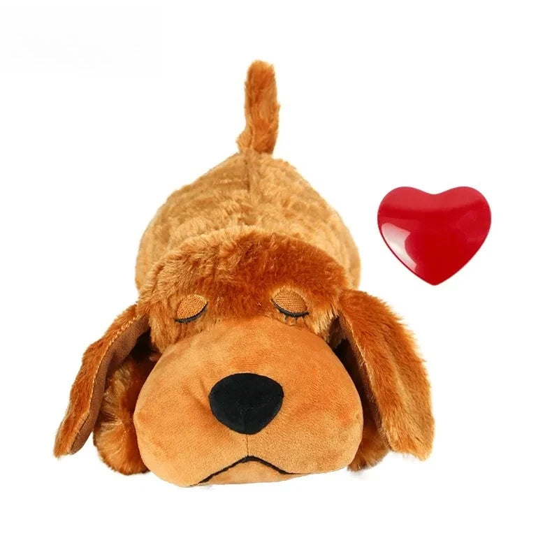 Dog Calming Plush Toy with Heartbeat Simulation